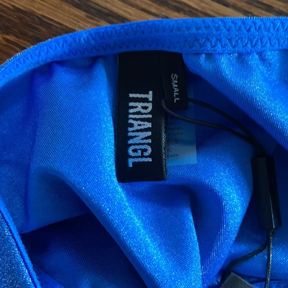 triangl blue sparkle bikini bottoms size s NWT - Picture 3 of 3